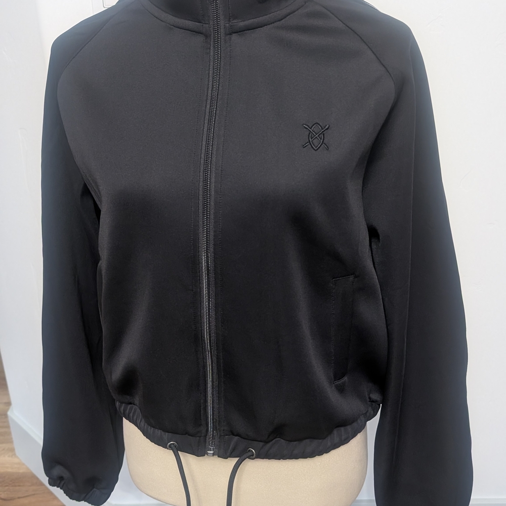 Daily Paper Black Zip-Up Bomber Jacket